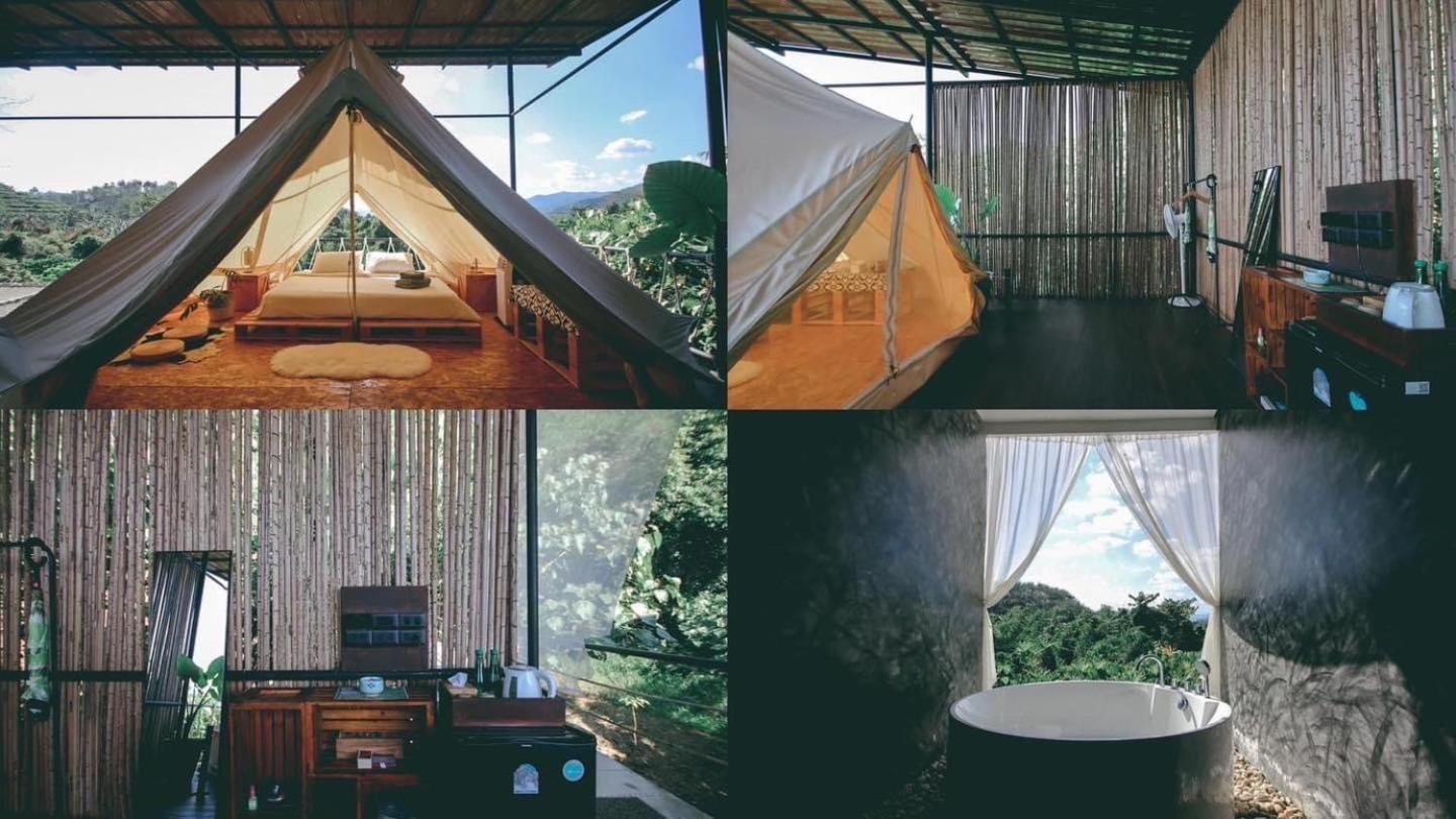 מלון Khao Sok National Park Tanoshi Glamping In Khao Sok מראה חיצוני תמונה